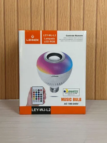 LÂMPADA DE LED E BLUETOOTH