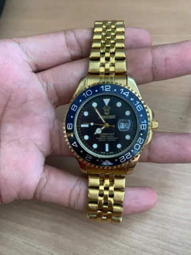 RELÓGIO AUTOMÁTICO DOURADO- ESTILO LUXO