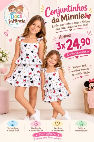 Roupa Infantil Minnie Mouse