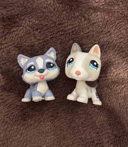 Littlest petshop bull terrier e husky