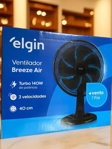 Ventilador Breeze Air Turbo 140W 3 Velocidades 7 Pás 40 Cm Elgin an11