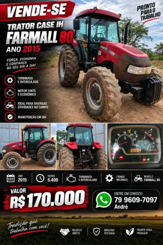 4 TRATORES CASE IH À VENDA | FARMALL 80, 95 E 100 | NOVO E USADOS