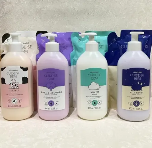 Promoção Compre e leve? Você compra o pote de hidratante e leva o refil junto.