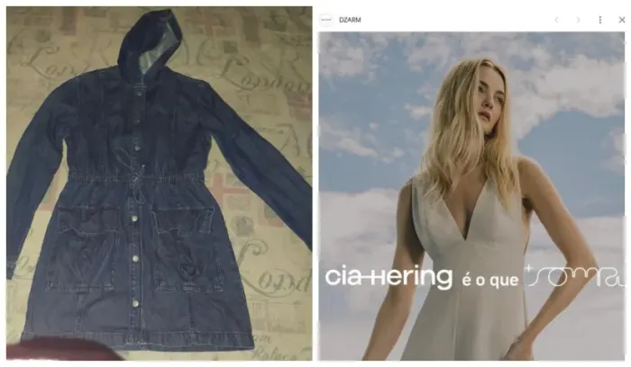 Jaqueta Parka Jeans da Dzarm by Hering