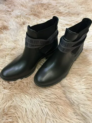 Bota Chelsea Colcci Lettering Preta - Excelente Estado