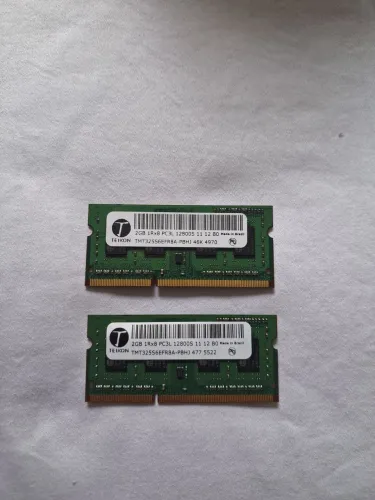 RAM 2x2 GB DDR3 SODIMM para notebooks