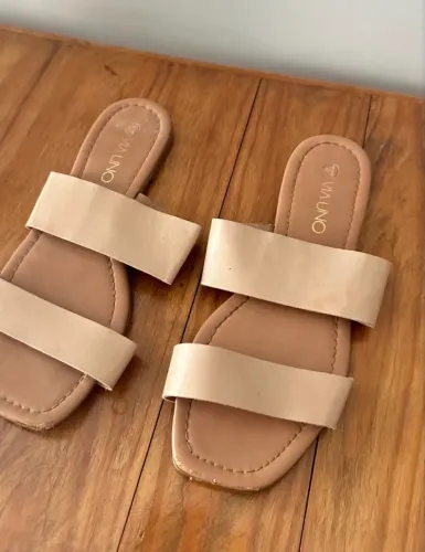 Chinelo via uno bege TAM 37