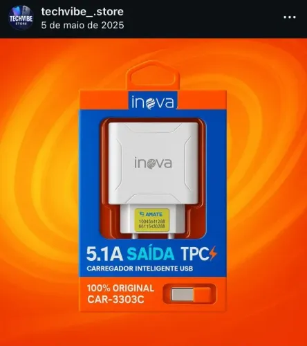 Carregador Tipo Lightning, Tipo C, V8