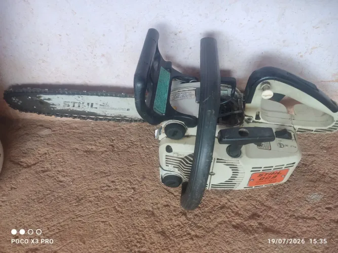 Motosserra Stihl 009 aceito cartão de crédito débito