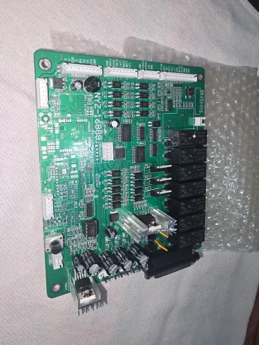 Placa verde para máquina grua