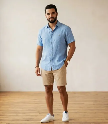 camisa polo ralph lauren - linho - original