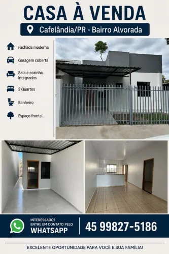 Vende-se Casa em Cafelândia PR 