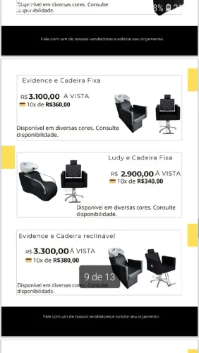 Lavatório + Cadeira Fixa Hidráulica ou reclinável