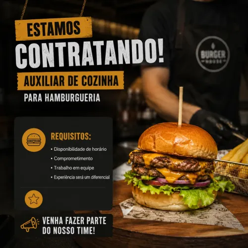 Vaga para auxiliar de cozinha 