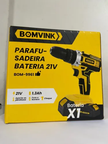 Parafusadeira a Bateria 21V 1.3Ah BOM-9961 BomVink an3