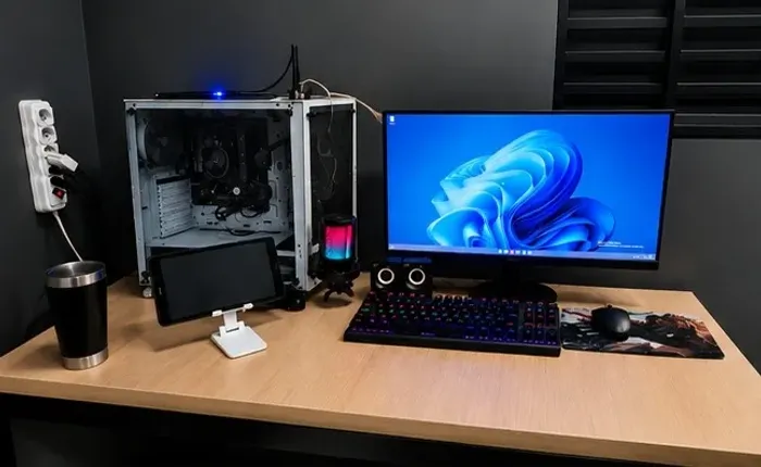 PC GAMER COMPLETO Ryzen 5 5600G + SSD 240GB + HD 1TB + Monitor AOC 24"