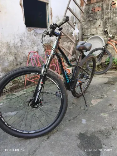 bike aro 29, toda absolute, suspensão regulável, pneu zero, documento na mão