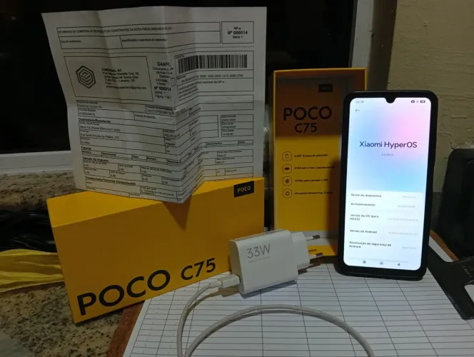 Celular Xiaomi Poco C75 8 ram 256gb, semi-novo