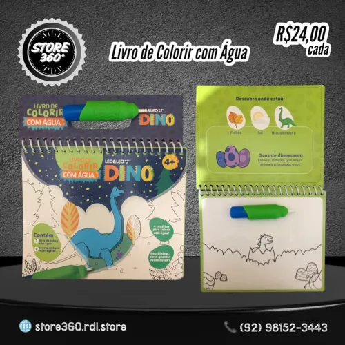 Livro de Colorir com Água