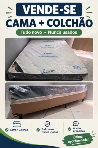 Vendo cama base+colchão