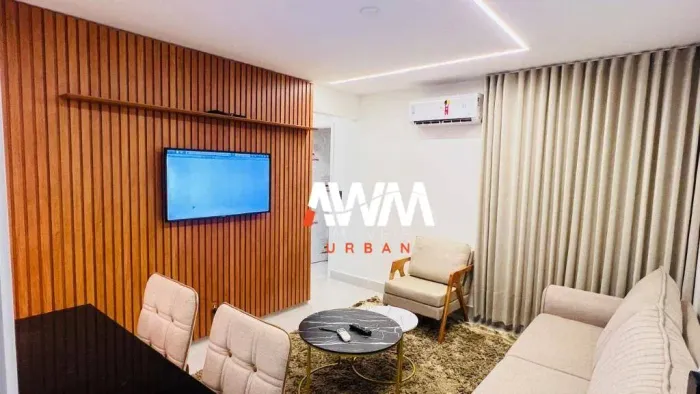 Apartamento Mobiliado 3 Quartos- 1 Suíte à venda, 66 m² por R$ 395.000 - Setor Bueno - Goi