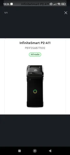 Maquininha Infinity smart p2A11