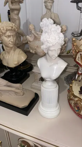 Estátua escultura grega deusa Vênus em gesso! Vintage 