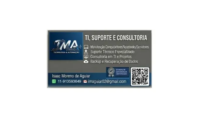 Suporte técnico e consultoria em informática, backup e recuperação de dados