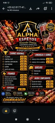 Espetinhos a pronta entrega