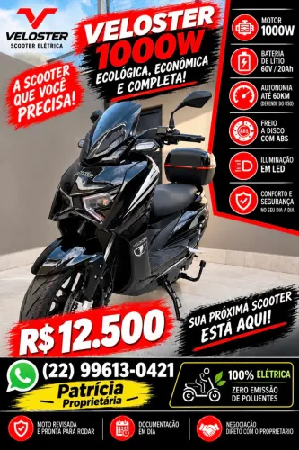 Scooter elétrica 1000w Veloster
