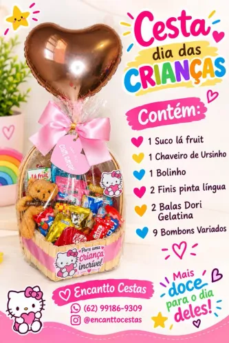 Cesta dia das crianças