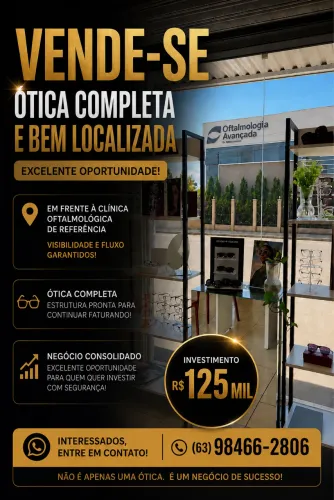 Ótica a venda em Palmas