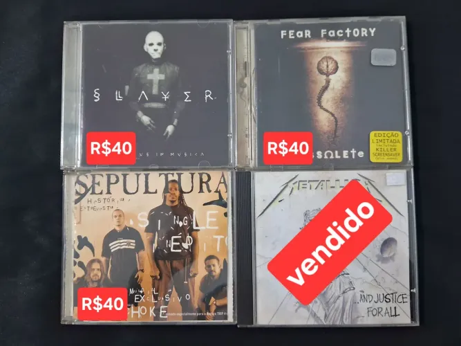 Cds Slayer, Fear factory e Single do Sepultura