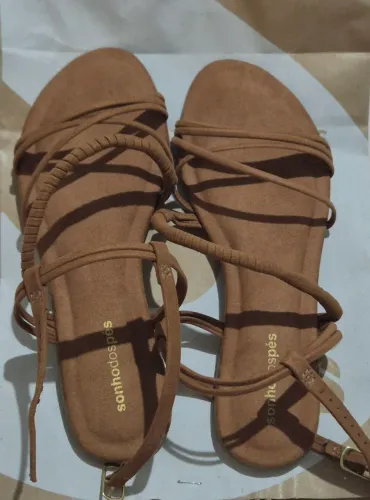 sandália marrom sonho dos pés