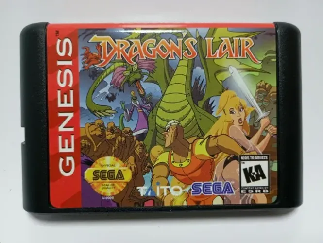 Dragon's Lair Mega Drive Genesis Chipado Novo Raro