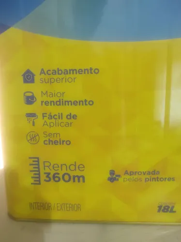 Tinta colatex Gold. Branco neve