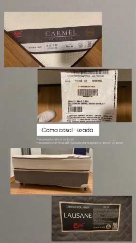 Cama casal Castor + cabeceira 