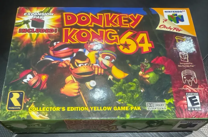 DONKEY KONG 64 - NINTENDO 64 ( CAIXA VAZIA + BERÇO)