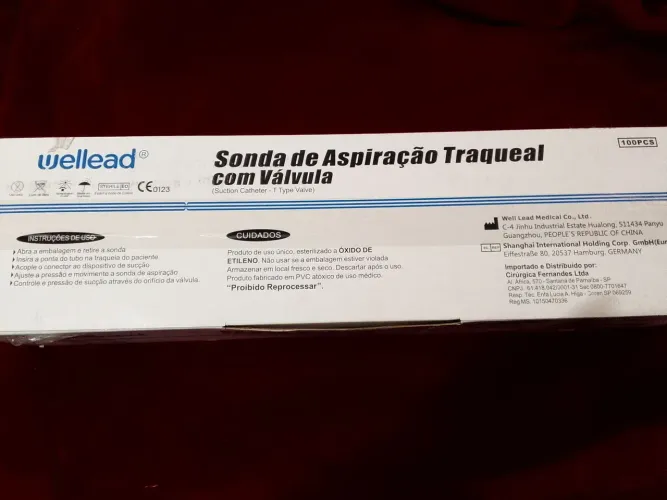 Sonda de aspiração com válvula número 08