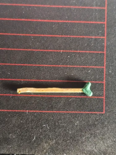Palito de fósforo em formato de coração