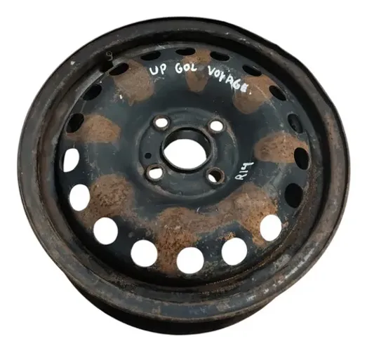 Roda Ferro Aro 14 Volkswagen Up Gol Voyage Preto 1.0 2013 Preto