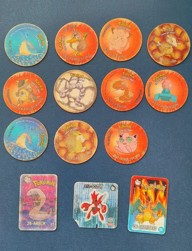 Lote de Tazos pokémon 