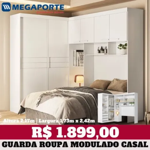 Guarda Roupa Conjunto Modulado 5 Gavetas (Novo) Entrega Grátis! 