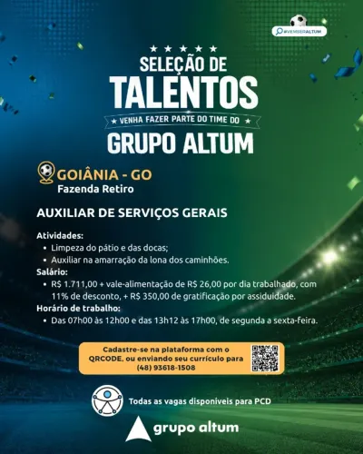 Auxiliar de serviços gerais 
