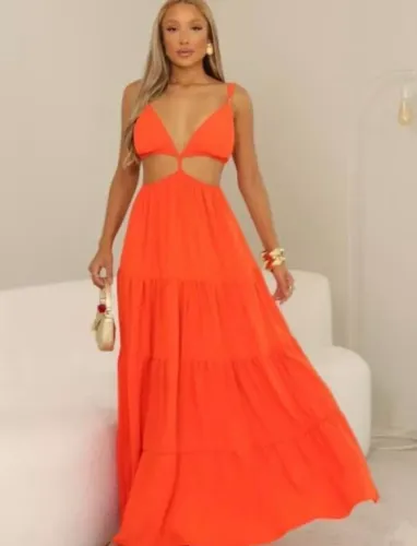 Vestido longo tamanho único novo