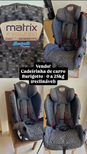 Cadeira infantil para carro Burigotto Matrix Evolution Menphis.