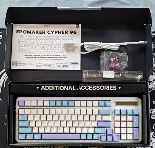 Vendo teclado mecânico gamer Epomaker Cypher 96, NOVO