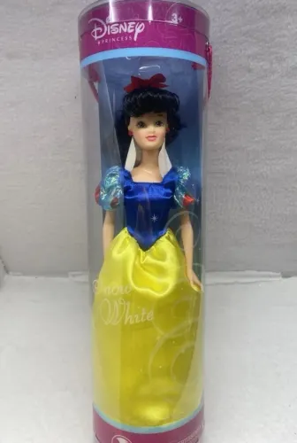 BONECA BARBIE BRANCA DE NEVE DISNEY STORE EMBALAGEM REDONDA NOVA LACRADA