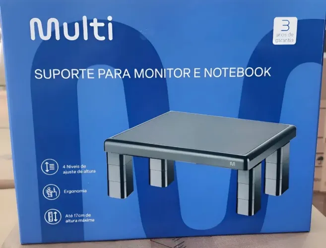 Suporte ergonômico para monitor 4 ajustes