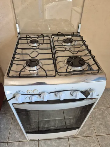 Fogão Dako 4 Bocas Branco com Tampo de Vidro